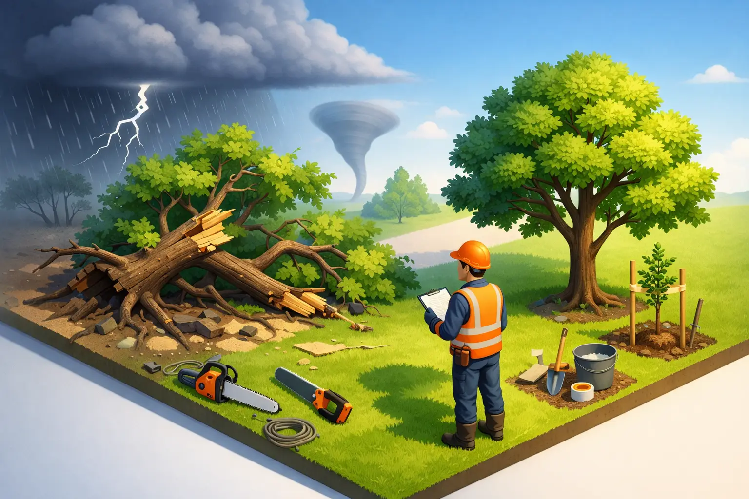 Can Storm Damaged Trees Be Saved?