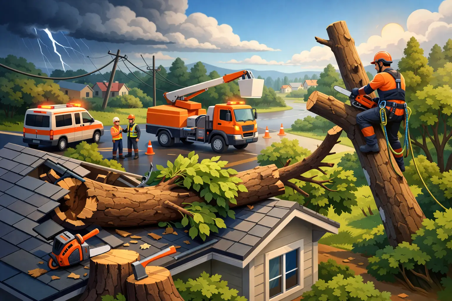 Emergency Tree Work Fife: What to Do Fast