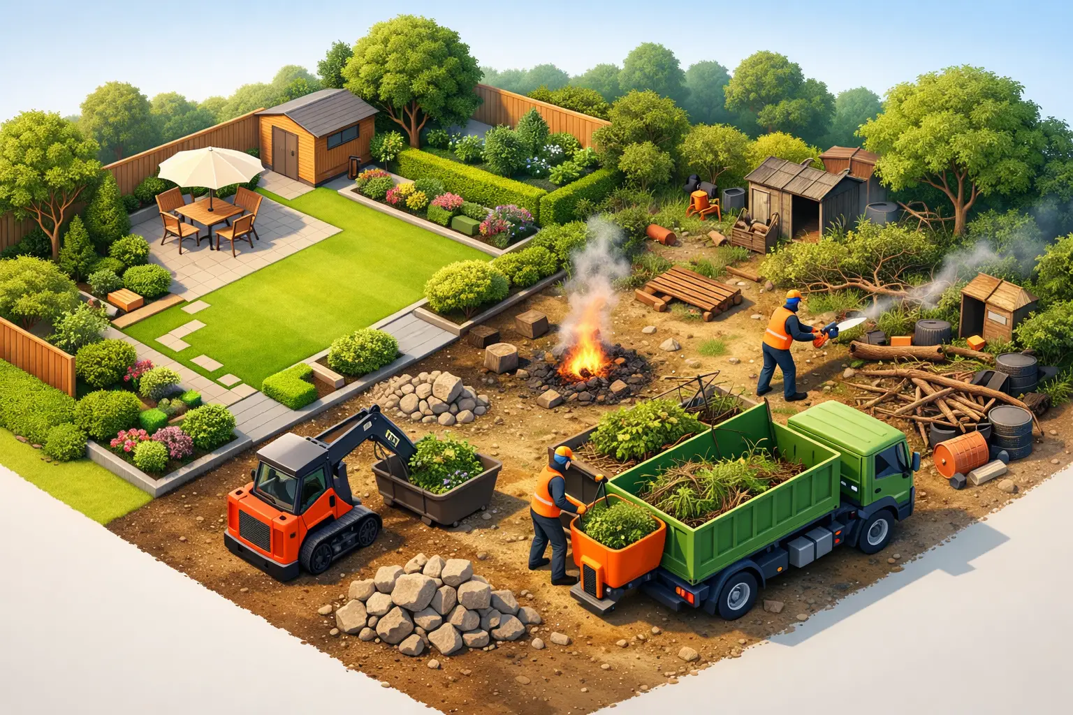 Large Garden Clearance Project Example