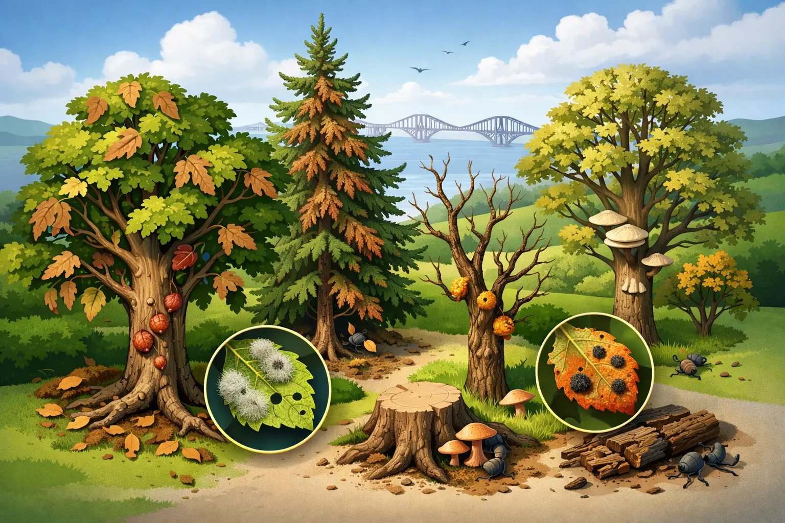 Common Tree Diseases Affecting Dundee and Fife Trees