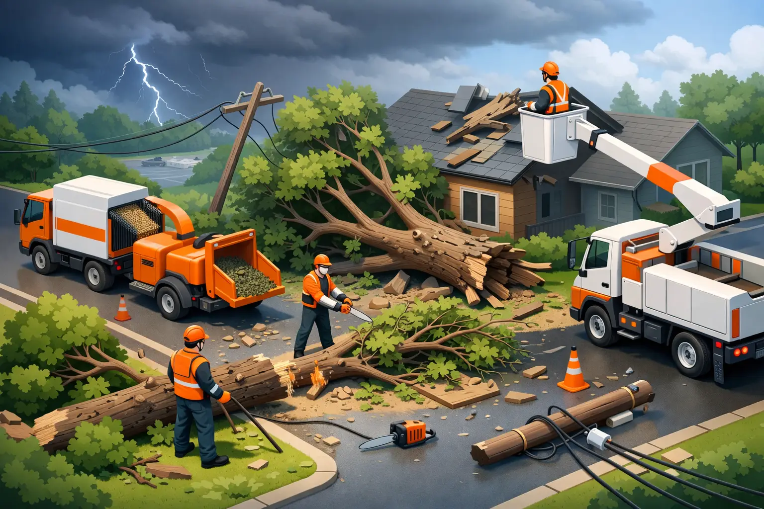 Emergency Tree Services in Fife After Storm Damage